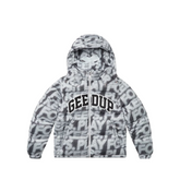 Geedup Co PFK Static Puffer Jacket   Ski Mask - Multi Black/Grey